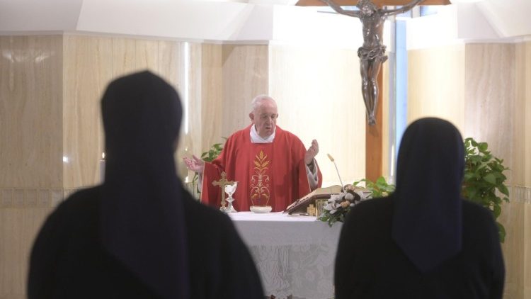 Папа Франциск на утринната литургия в Санта Марта