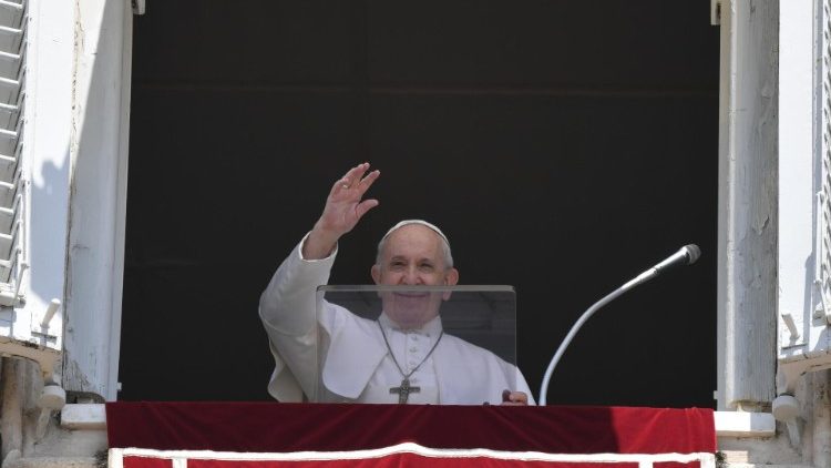 Le Pape François lors de l'angélus du 12 juillet 2020
