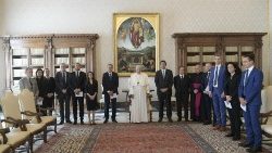 Pope Francis meets with the experts of Moneyval