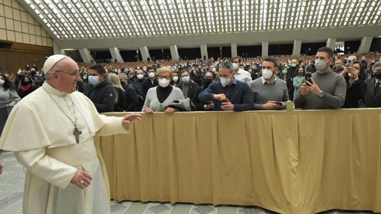 Аудиенция Папы Франциска 21 декабря 2020 г. в Зале Павла VI