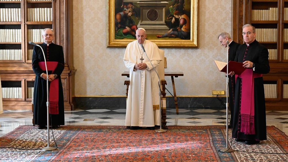 O Papa Francisco na audiência geral, 3 de março de 2021 (Vatican Media)