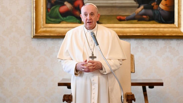 Pope Francis during the General Audience