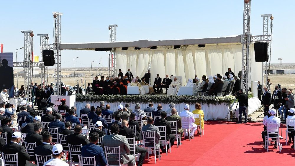 Svätý Otec pri svojom príhovore na medzináboženskom stretnutí v irackom Ure, 6.marca 2021