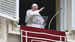Le Pape François lors de l'angélus du dimanche 14 mars 2021. 