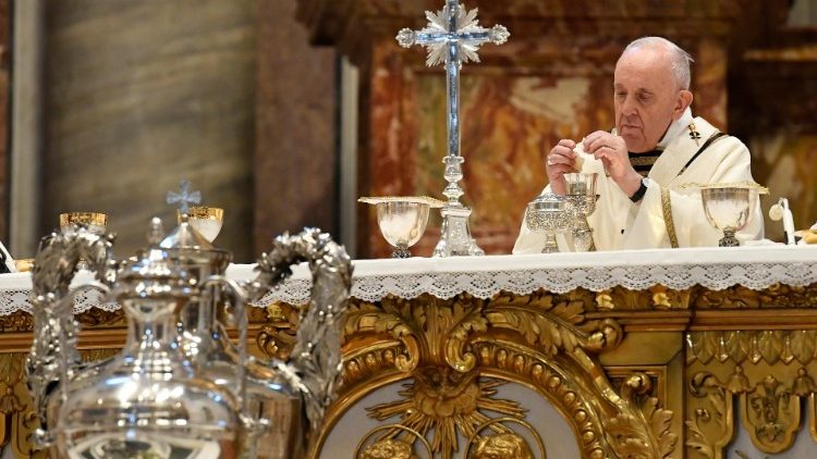 Pope Francis at Chrism Mass