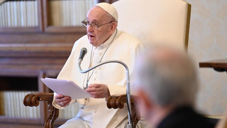 Le Pape François lors de l'audience générale du 7 avril 2021