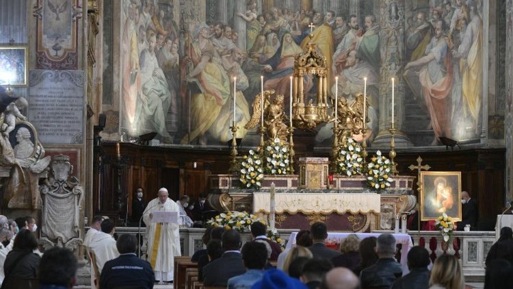 Divine Mercy Sunday in the Church of Santo Spirito in Sassia