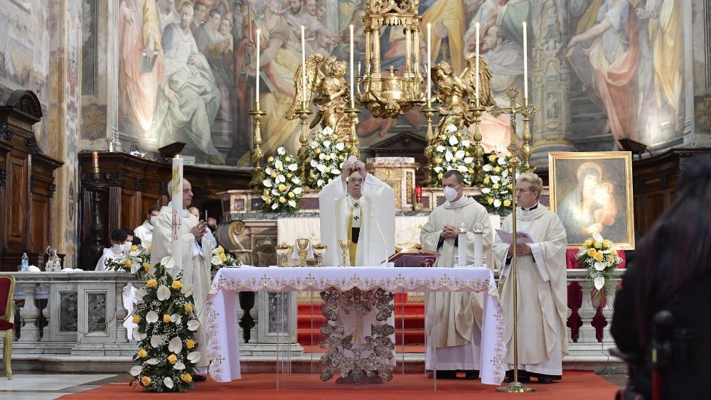 Սուրբ Պատարագ  «Santo Spirito in Sassia» եկեղեցւոյ մէջ