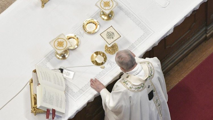 File photo of Pope Francis presiding at Holy Mass