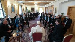 Pope Francis meets Sunday with Jesuits stationed in Slovakia