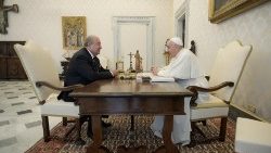 Com o Papa Francisco, o presidente da República da Armênia, Armen Sarkissian (Vatican Media)