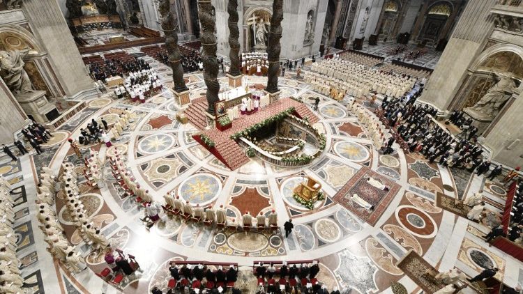 A celebration in Saint Peter's Basilica