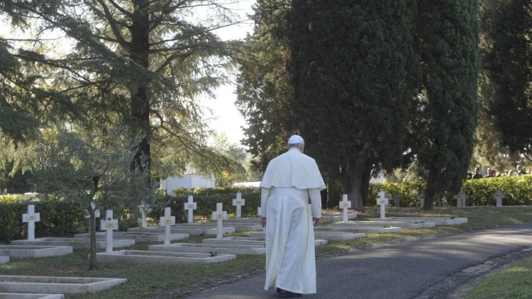 Pope Francis at the French Military Cemetery (Nov. 2, 2021) 