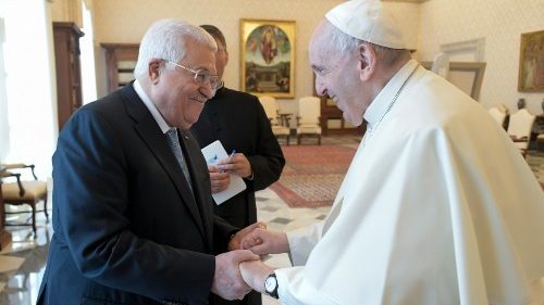  Le président palestinien Mahmoud Abbas reçu par le Pape François