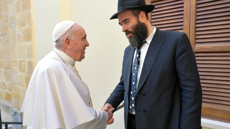 Popiežius ir Kipro vyriausiasis rabinas 2021 12 03