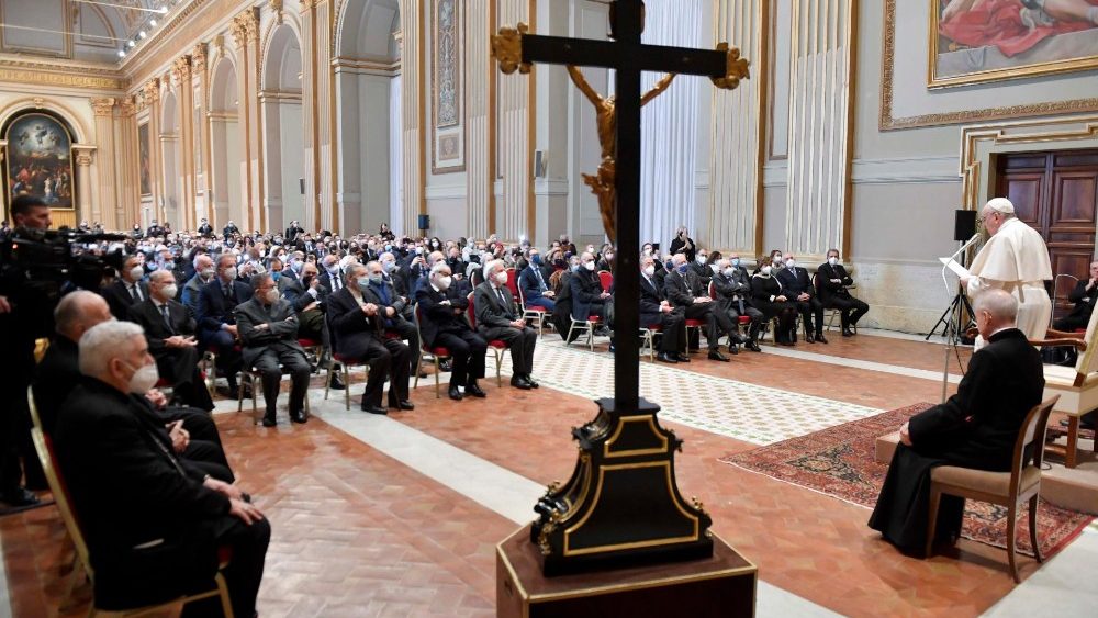 Talianska Únia katolíckych právnikov na audiencii u pápeža Františka