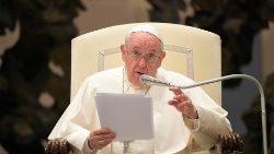 El Papa durante la audiencia general del 22 de diciembre