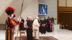 Påven Franciskus talade om snickaren Josef i sin trosundersvisning vid den allmänna audiensen den 12 januari 2022