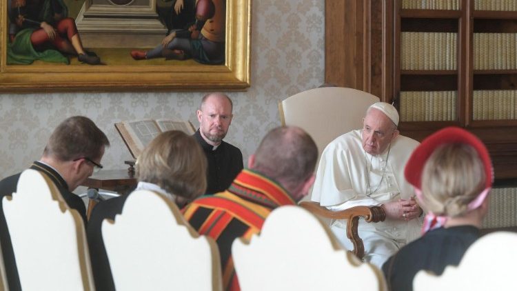 Pope Francis meets the delegation from the Lutheran Church in Finland