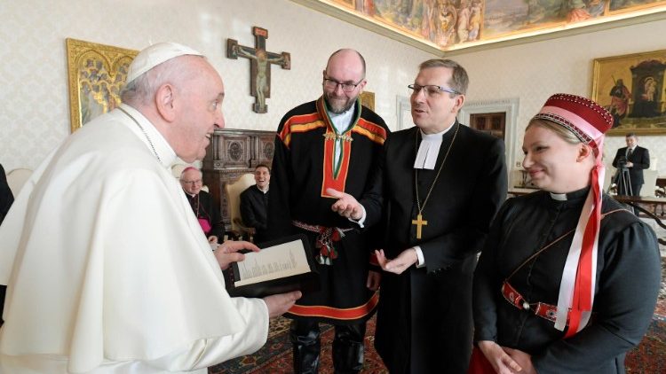 Pope Francis meets with an Ecumenical Delegation from Finland
