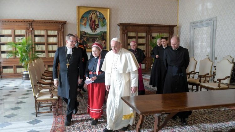Pope Francis with the Ecumenical Delegation from Finland