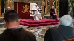 성지보호구 대표단의 예방을 받은 프란치스코 교황