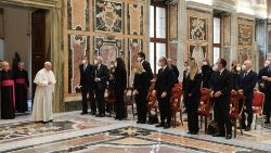 Папа падчас аўдыенцыі для членаў італьянскай Нацыянальнай асацыяцыі будаўнікоў