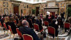 教皇フランシスコとイタリア建設業組合関係者との出会い　2022年1月20日