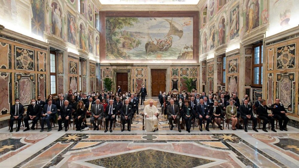 Encontro do Papa com os membros do Consórcio internacional da mídia católica "Catholic fact-checking"
