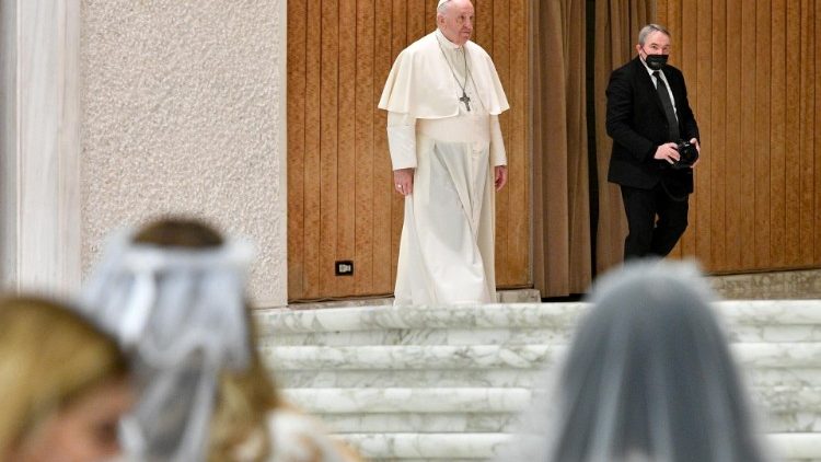 Audience générale du Pape François, mercredi 2 février 2022, en Salle Paul VI du Vatican. 