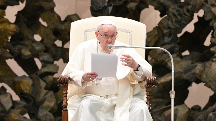 Pope Francis at the weekly General Audience