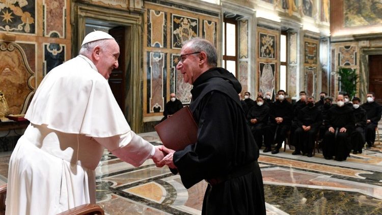 Ferenc pápa fogadta az Ágoston-rendi Recollectusok képviselőit