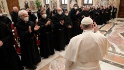 O Papa com os participantes do Capítulo Geral da Ordem dos Agostinianos Recoletos