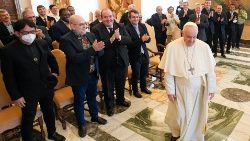 Il Papa nell'udienza con i fratelli Maristi