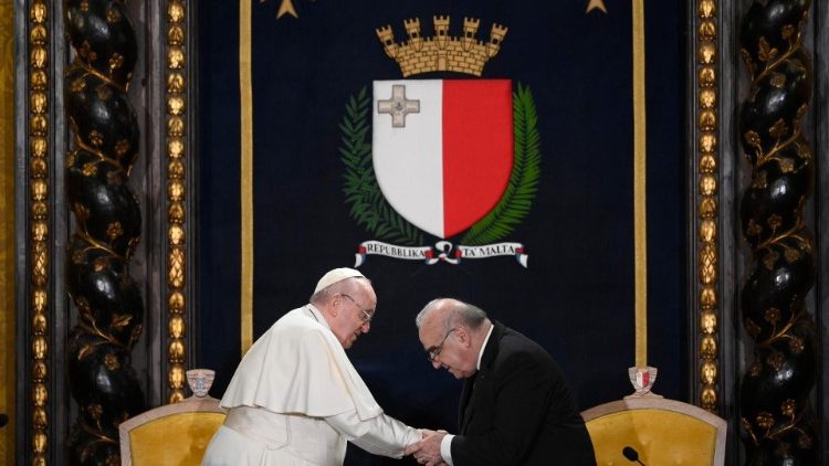 Đức Thánh Cha và Tổng thống Malta