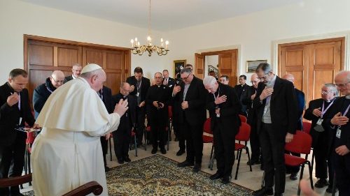 Papstreise nach Malta - die Begegnung mit Jesuiten am 3. April 2022