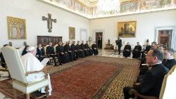 Il Papa con la Comunità del Pontificio Istituto Teutonico di Santa Maria dell'Anima in Roma