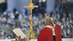 Papa Francisco na celebração de Ramos