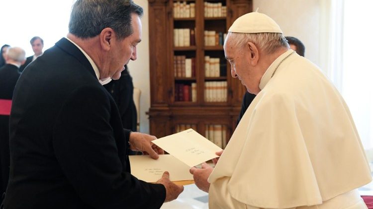 Pope Francis with Ambassador Donnelly