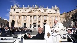教皇フランシスコ　2022年4月27日の一般謁見　バチカン・聖ペトロ広場
