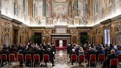 教皇フランシスコとパパル・ファウンデーションの会員らとの集い　2022年4月28日
