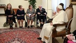 Pope Francis meeting members of the International Federation of Catholic Pharmacists