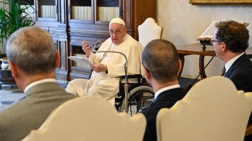 Papa Francesco all'udienza con i rettori delle Universita' del Lazio