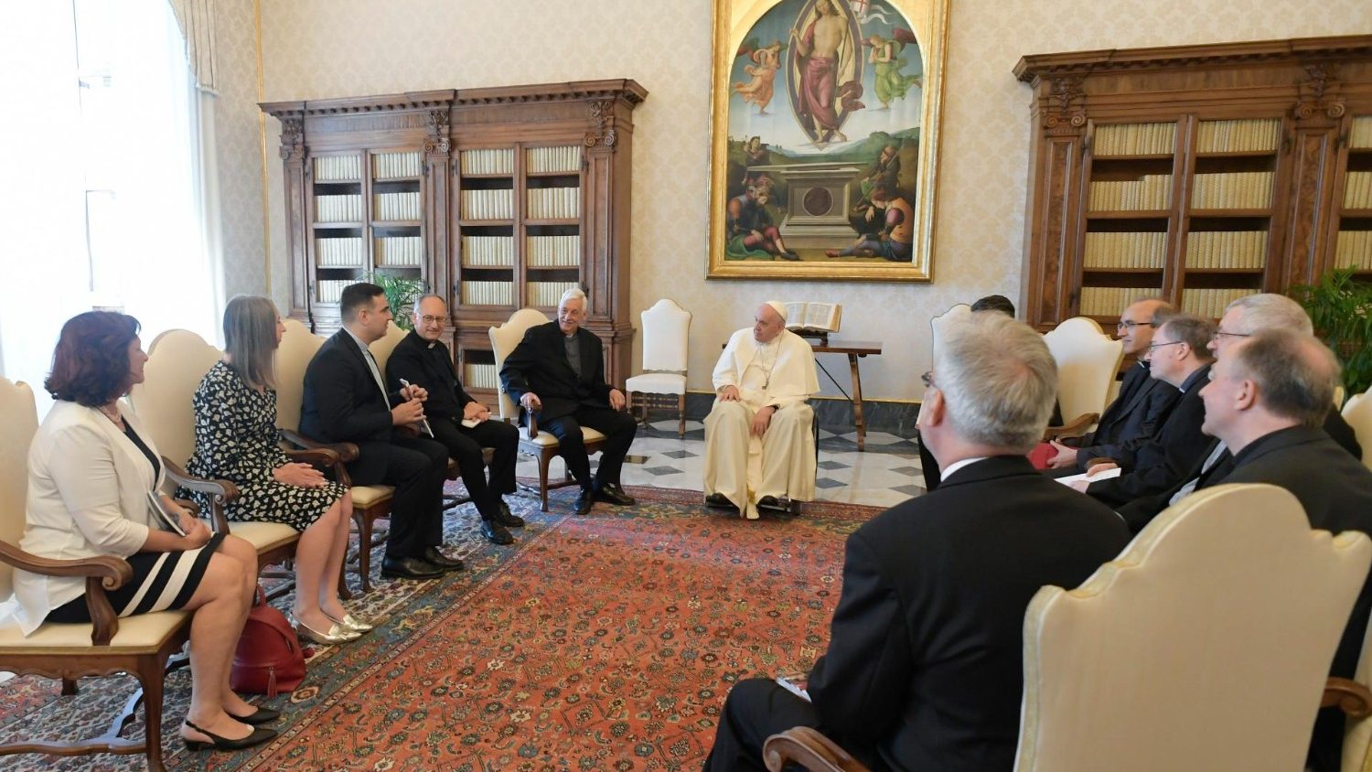 Pope meets editors of ten Jesuit magazines 