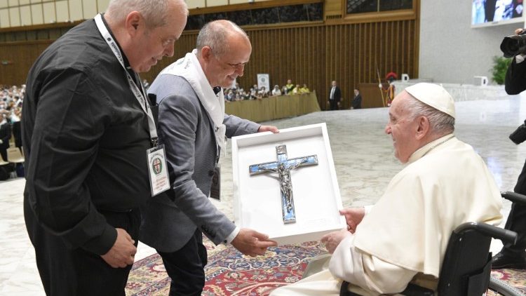 Le Pape reçoit le mouvement des Cursillos de chrétienté d'Italie, le 28 mai 2022. 