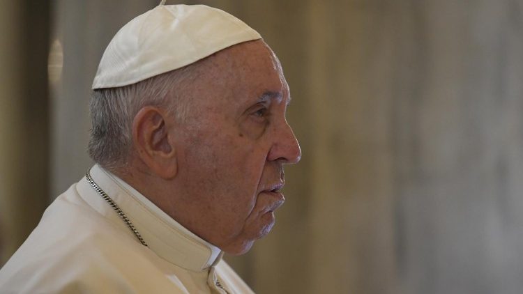 Pope Francis in prayer