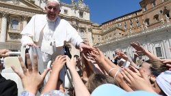 教皇フランシスコ　2022年6月1日の一般謁見　バチカン・聖ペトロ広場