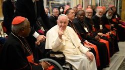 Le Pape avec les membres de l'assemblée plénière du dicastère pour le Dialogue interreligieux