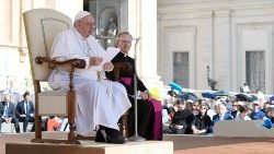 教皇フランシスコ　2022年6月8日の一般謁見　バチカン・聖ペトロ広場