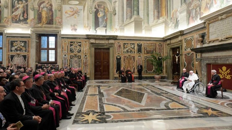 Popiežiaus audiencija Sicilijos vyskupams ir kunigams